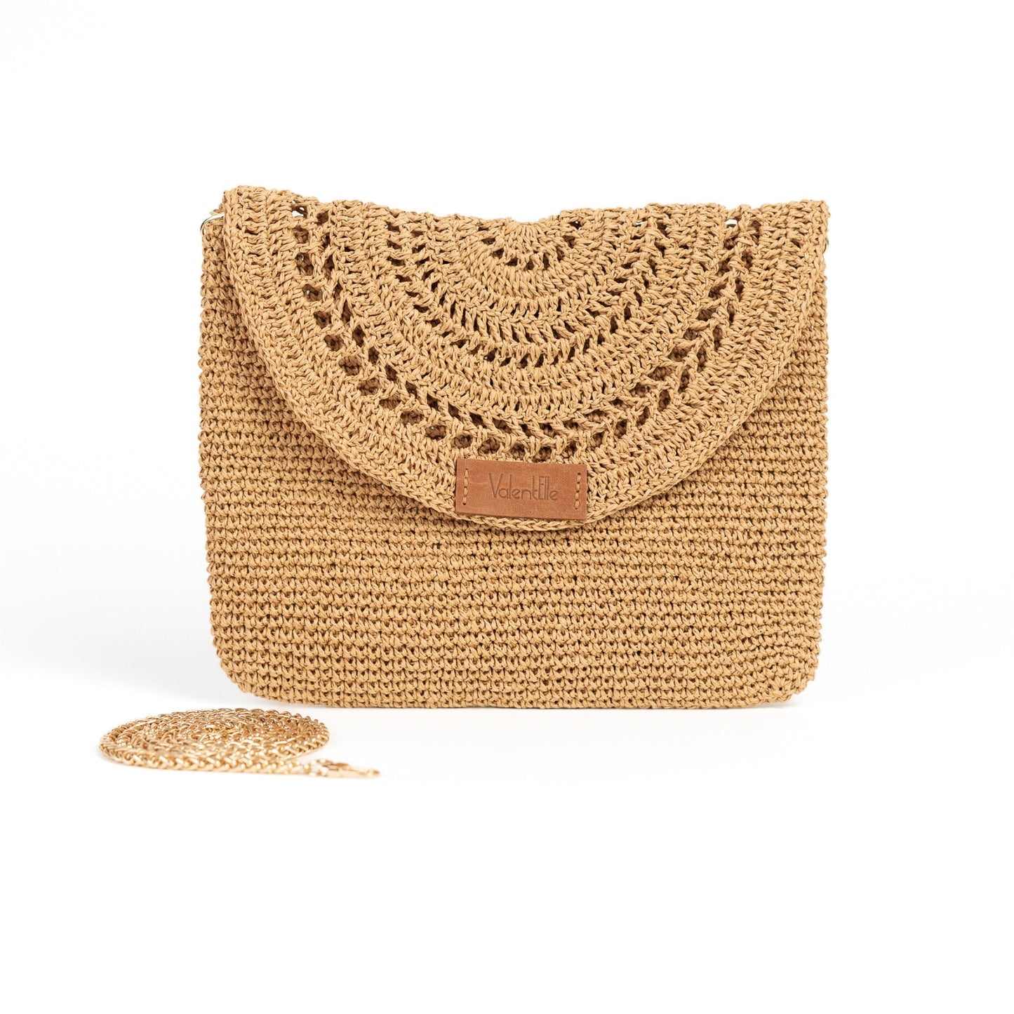 Straw Summer Clutch Bag, Black Straw