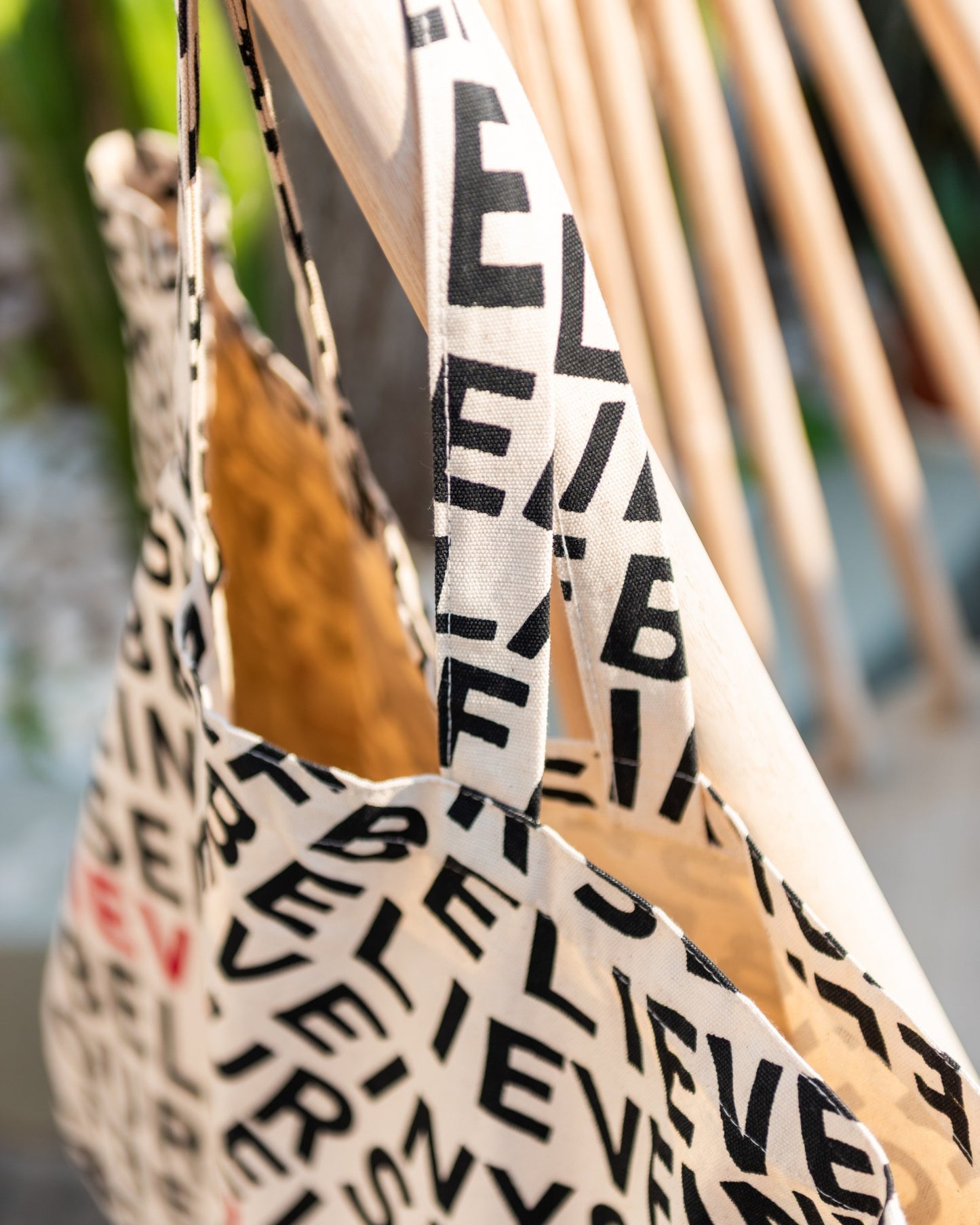 oversize canvas beach bag