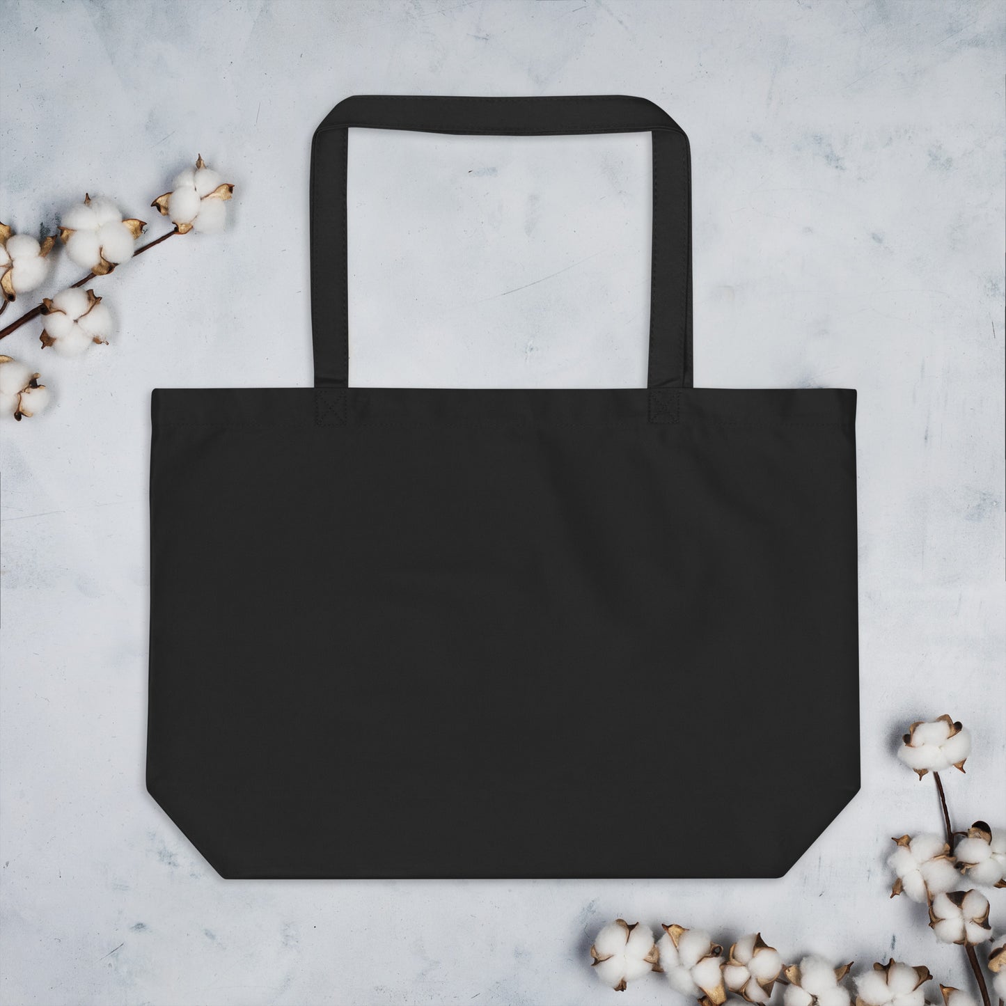 Parisian Black Canvas Tote