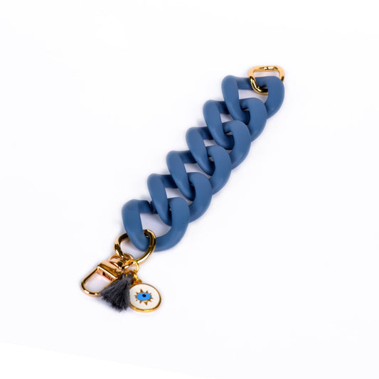 Large Acrylic Link Bracelet, Bone