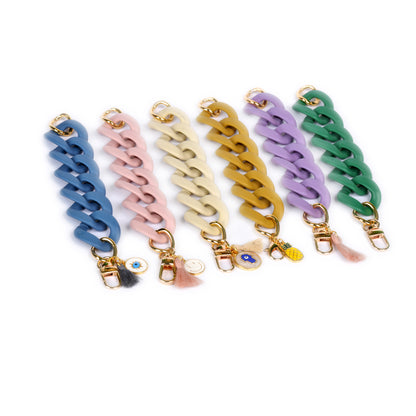 Large Acrylic Link Bracelet, Bone