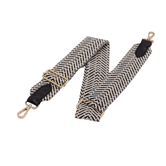  Fabric Purse Strap, Jacquard Beige 