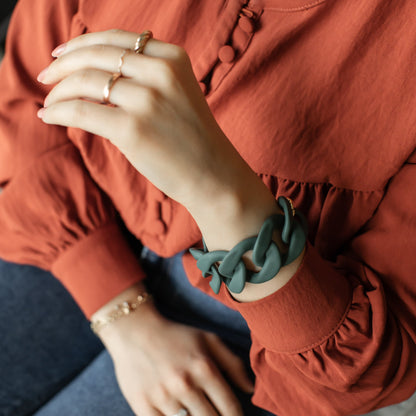 Large Acrylic Link Bracelet