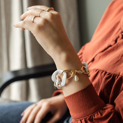 Large Acrylic Link Bracelet