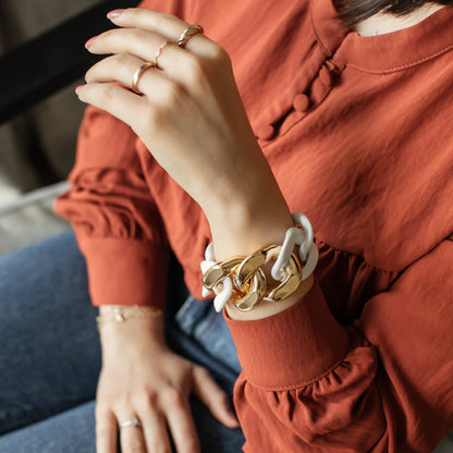 Large Acrylic Link Bracelet