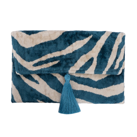 black ikat bag