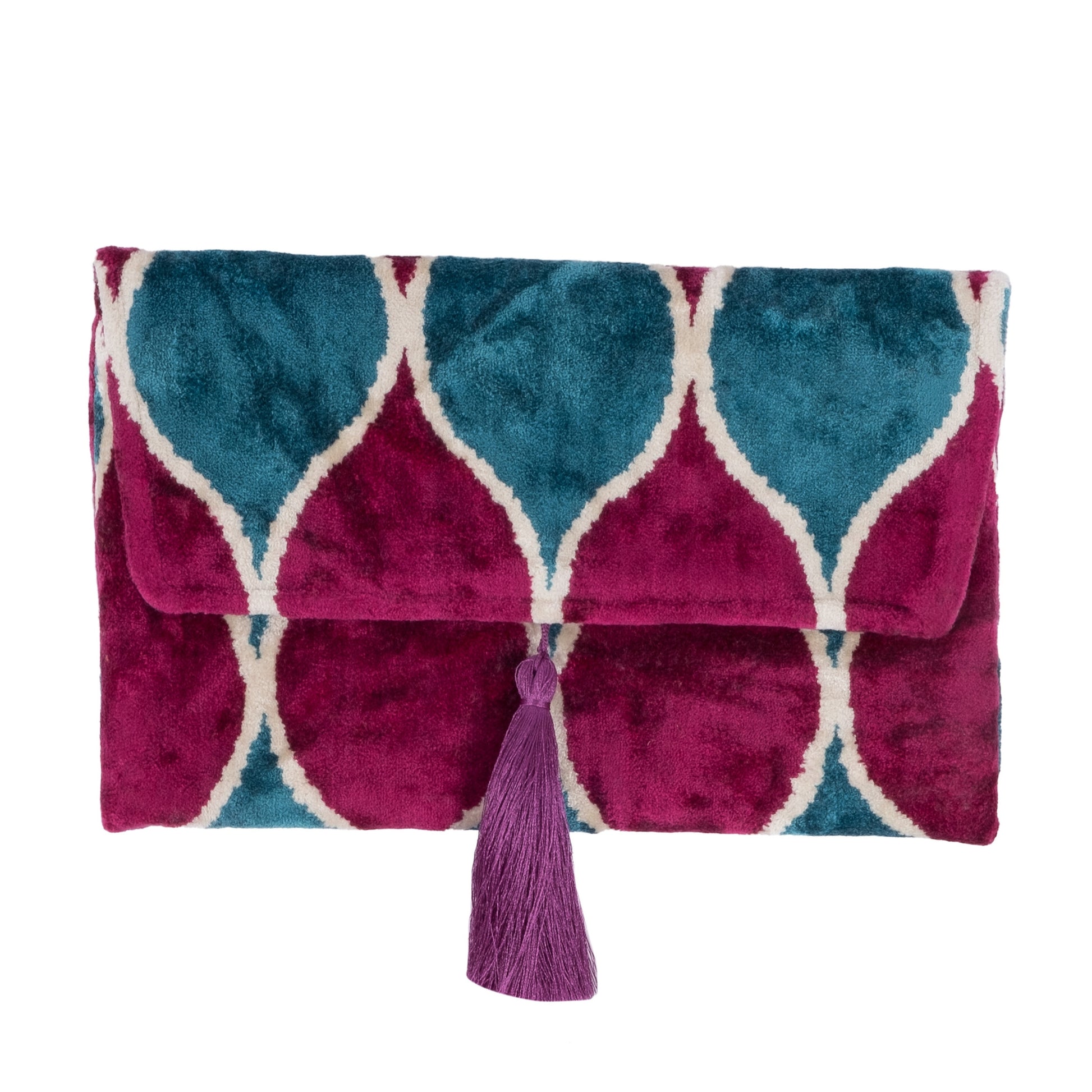 VELVET CLUTCH BAG