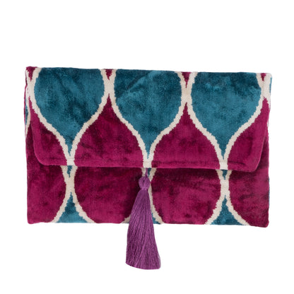 VELVET CLUTCH BAG