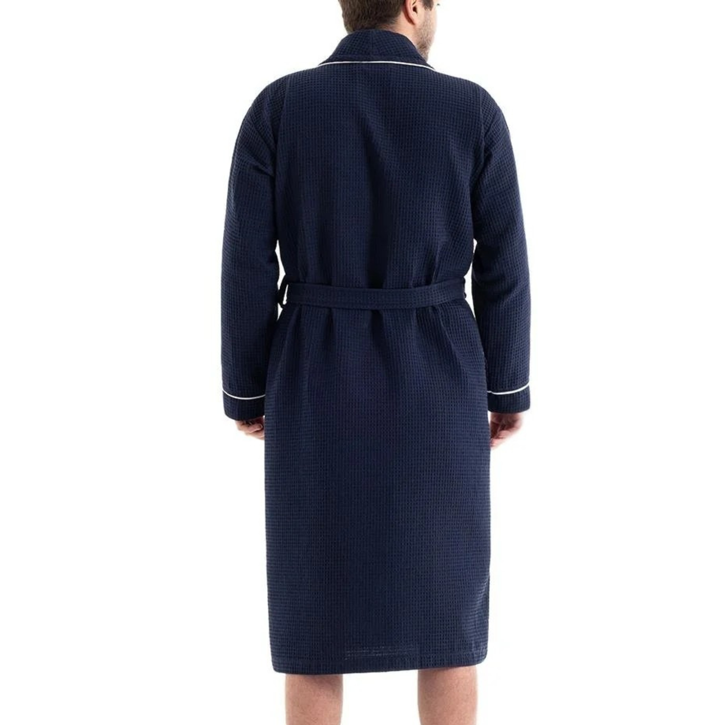 initials couple waffle bathrobe