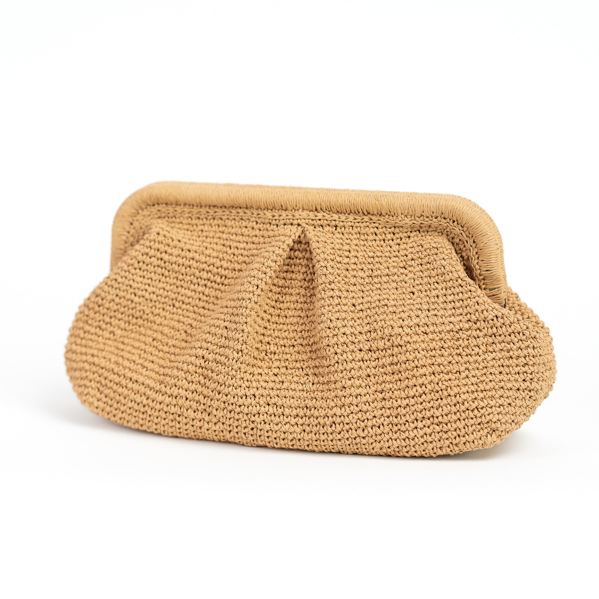 Straw Wedding Pouch Bag, Straw