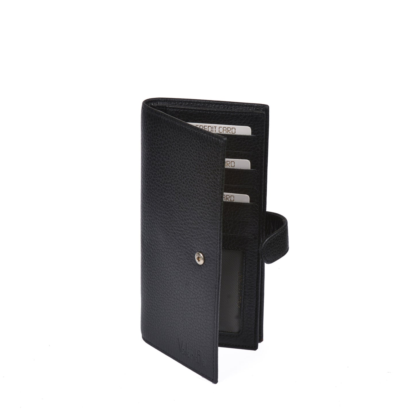 Genuine Leather Wallet, Black 