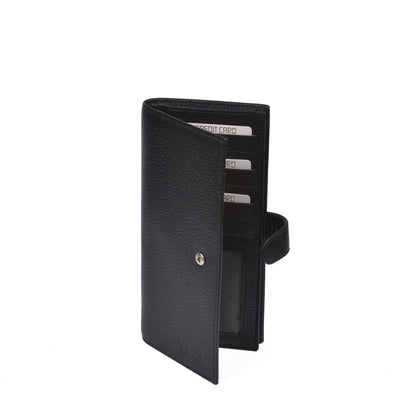 Genuine Leather Wallet, Black 