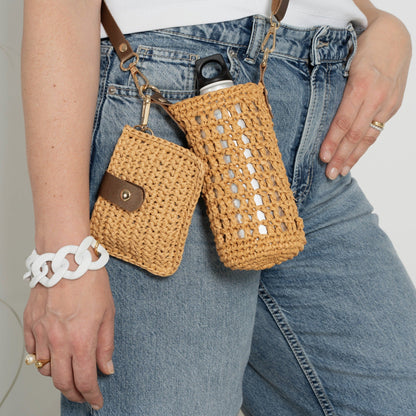 Raffia Bottle Holder & Mini Clutch
