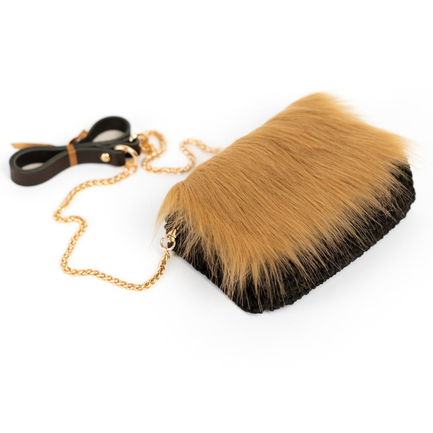 SAC BANDOULIERE NOIR LUXE FOURRURE_1