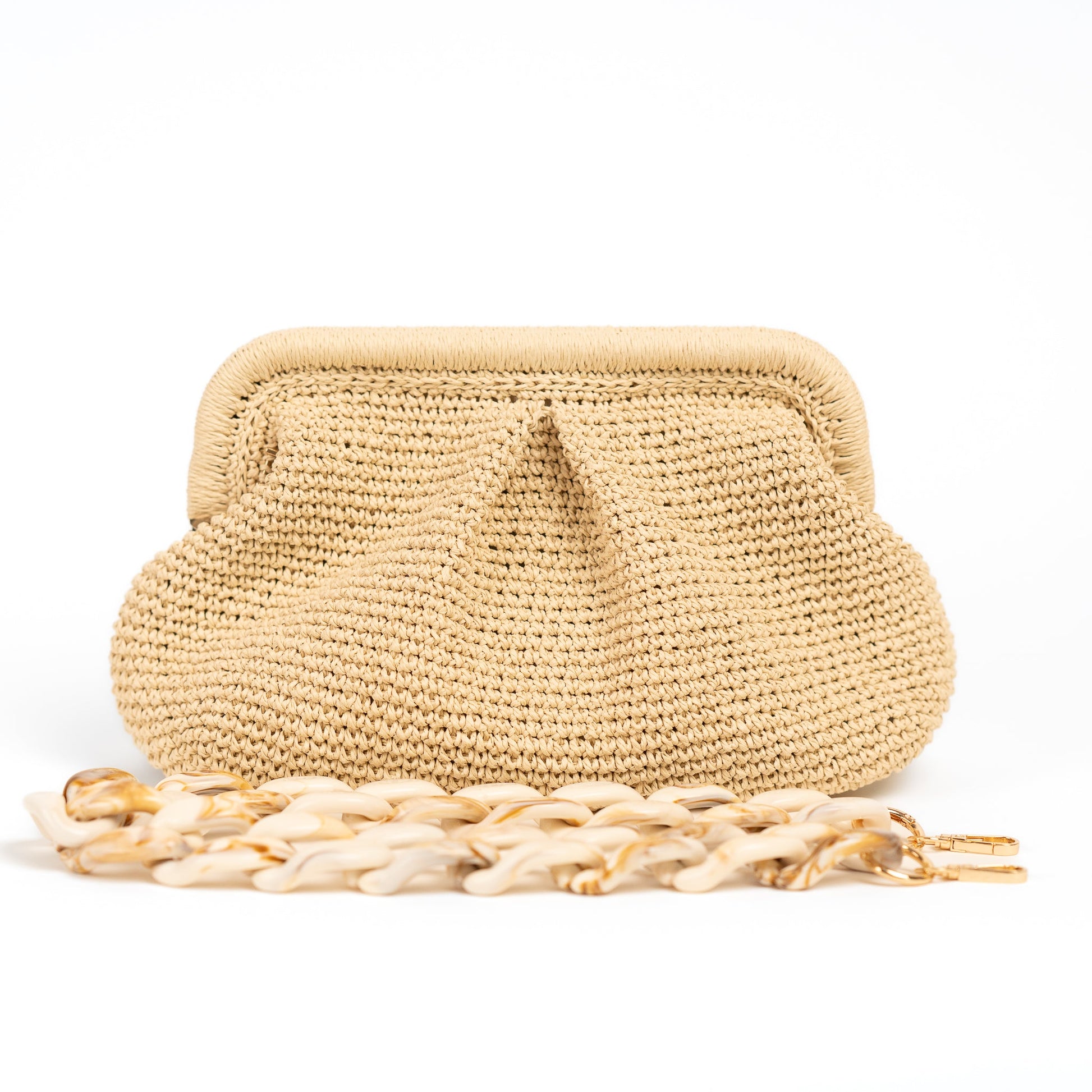 RAFFIA WEDDING CLUTCH