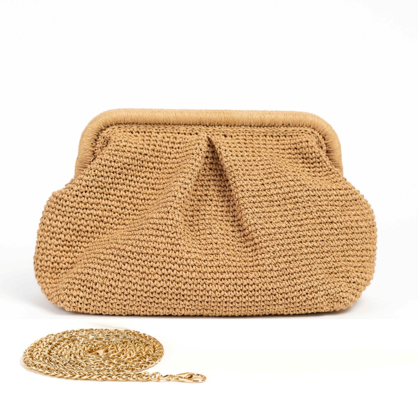 Straw Wedding Clutch Bag