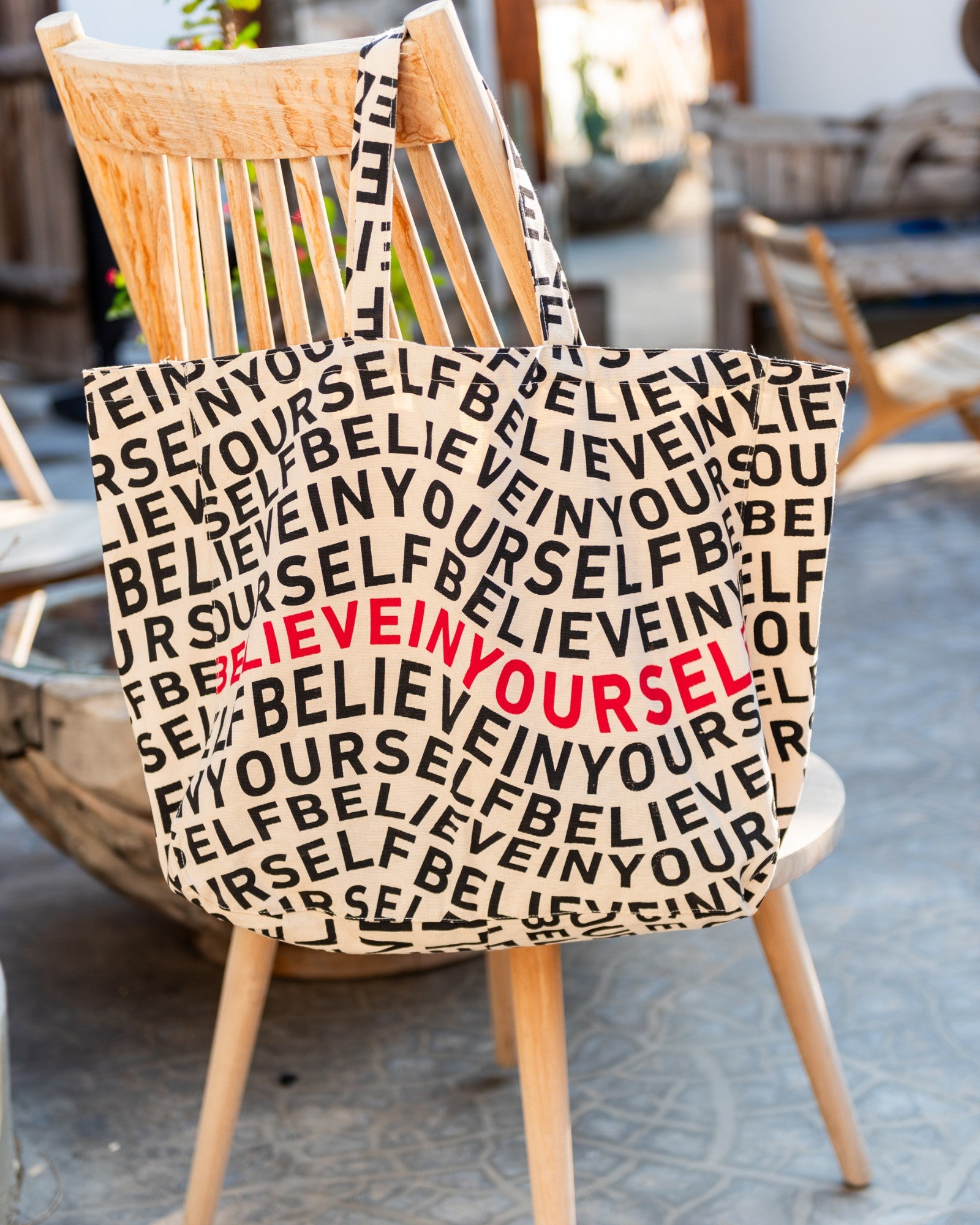 oversize canvas beach bag