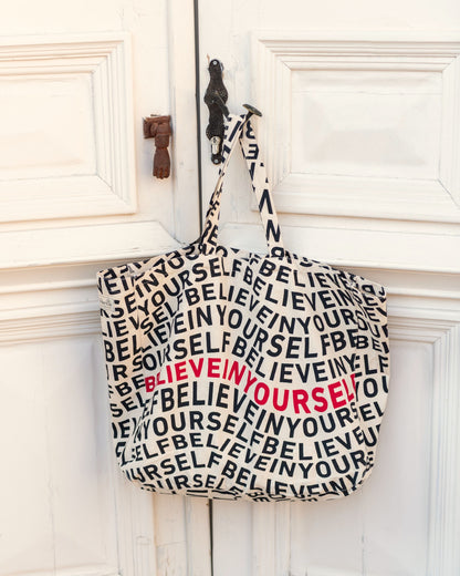 oversize canvas beach bag