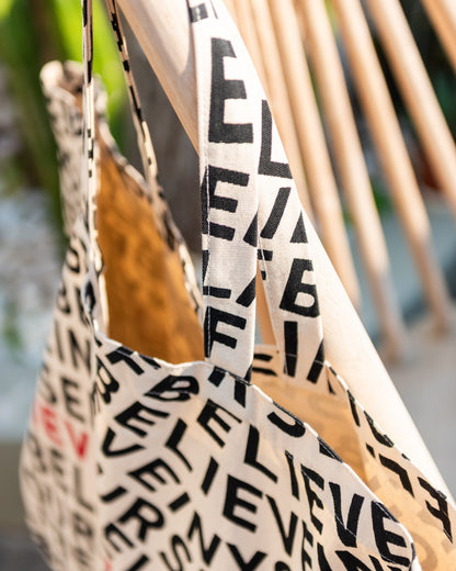 oversize canvas beach bag