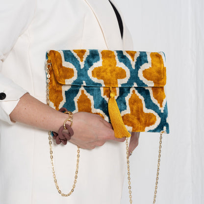 IKAT Clutch Bag, Fuchsia