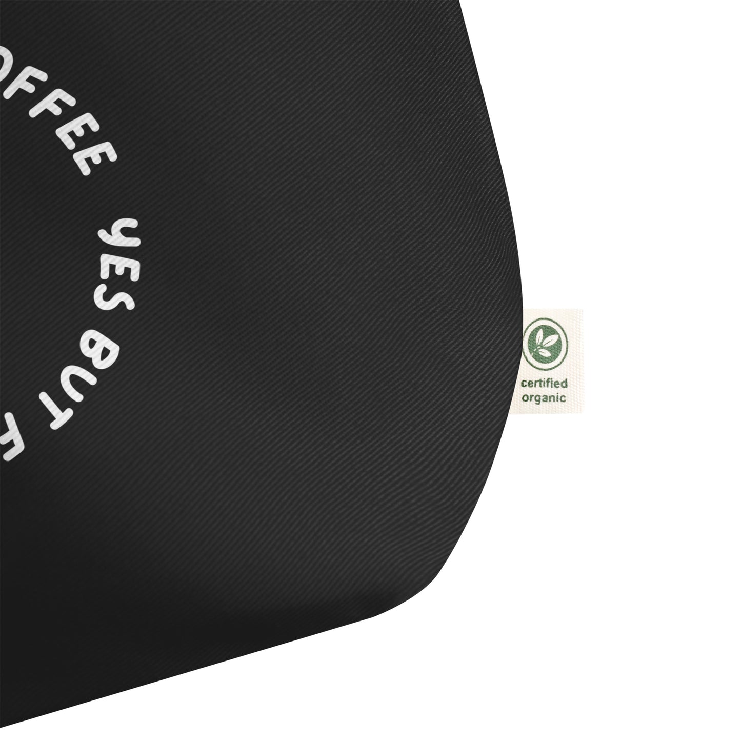 Large Black Canvas Tote