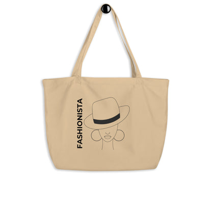 fashionista large tote bag