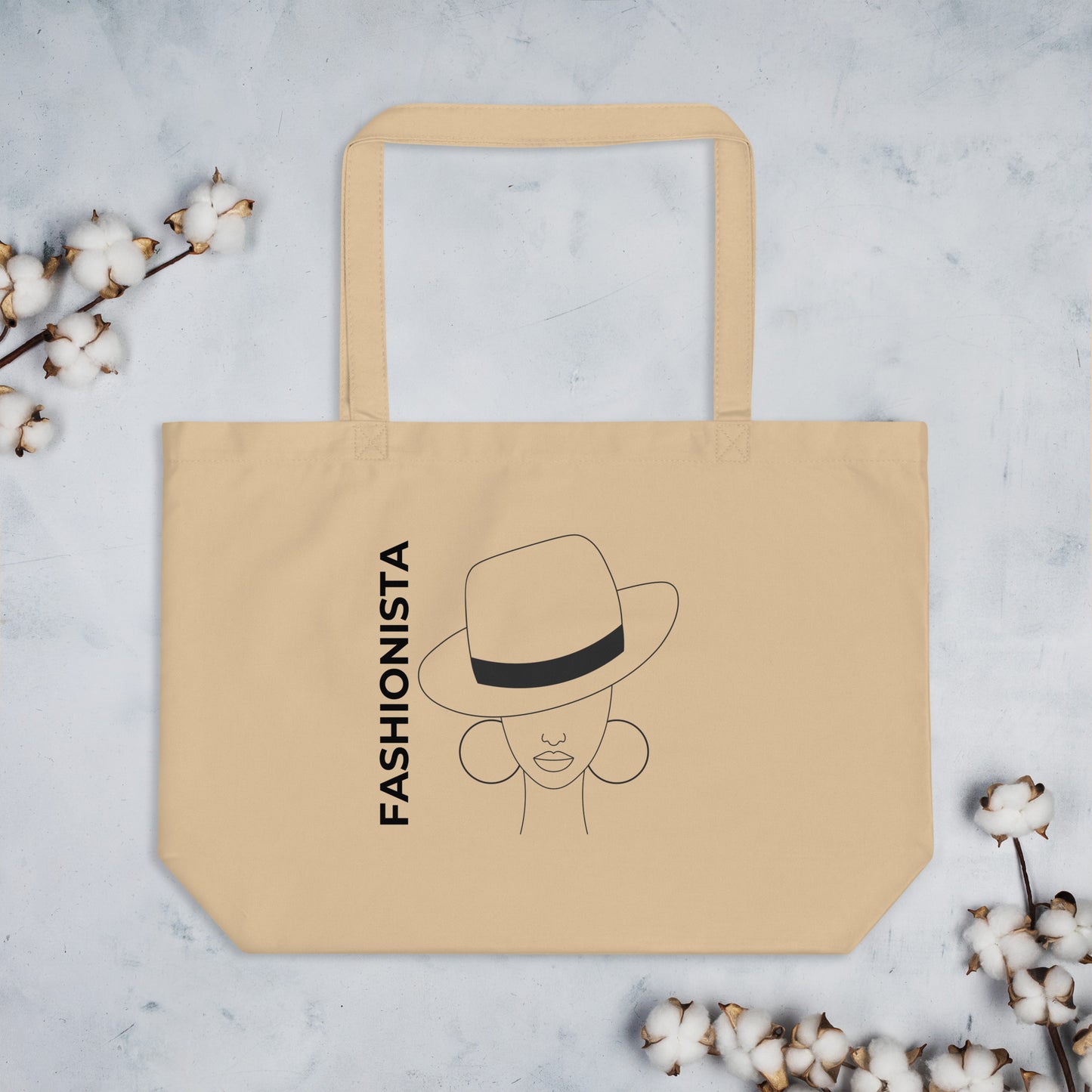 fashionista large tote bag