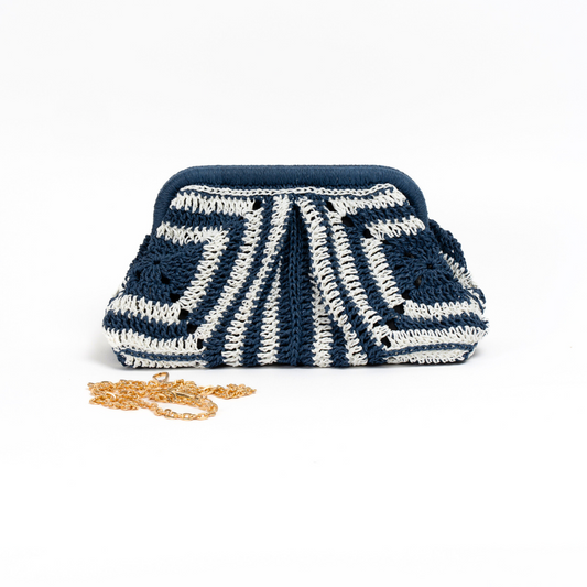 RAFFIA CLUTCH BAG