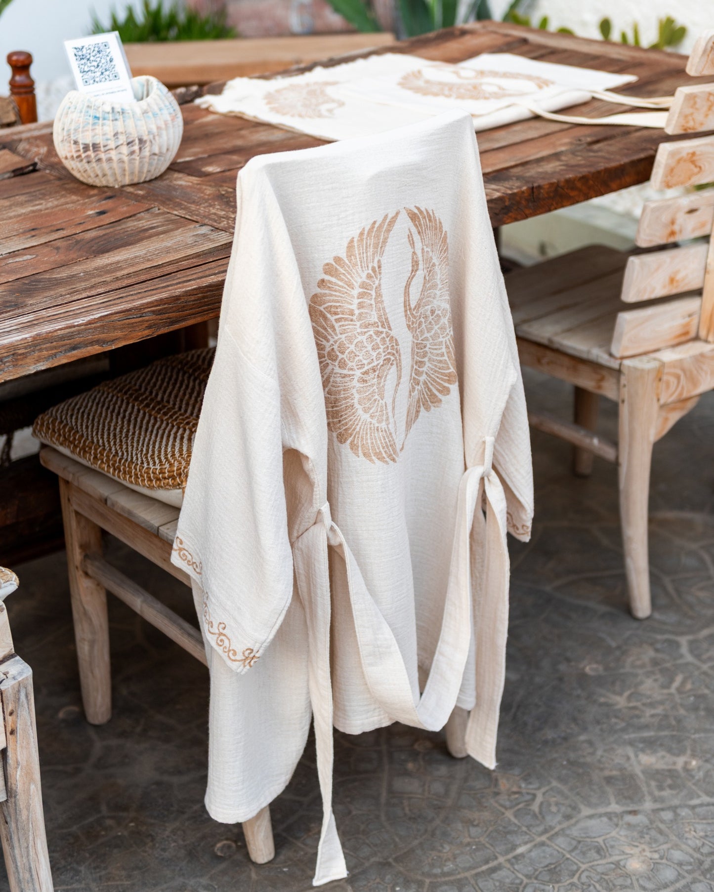 muslin beach cover up