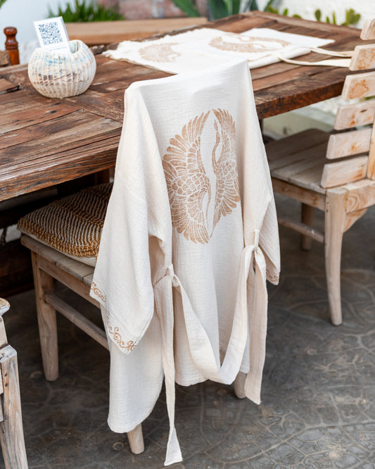muslin beach cover up