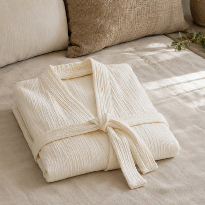 quality cotton gauze robe for home