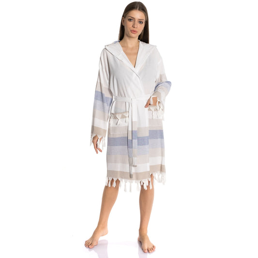 soft cotton turkish towel bathrobe