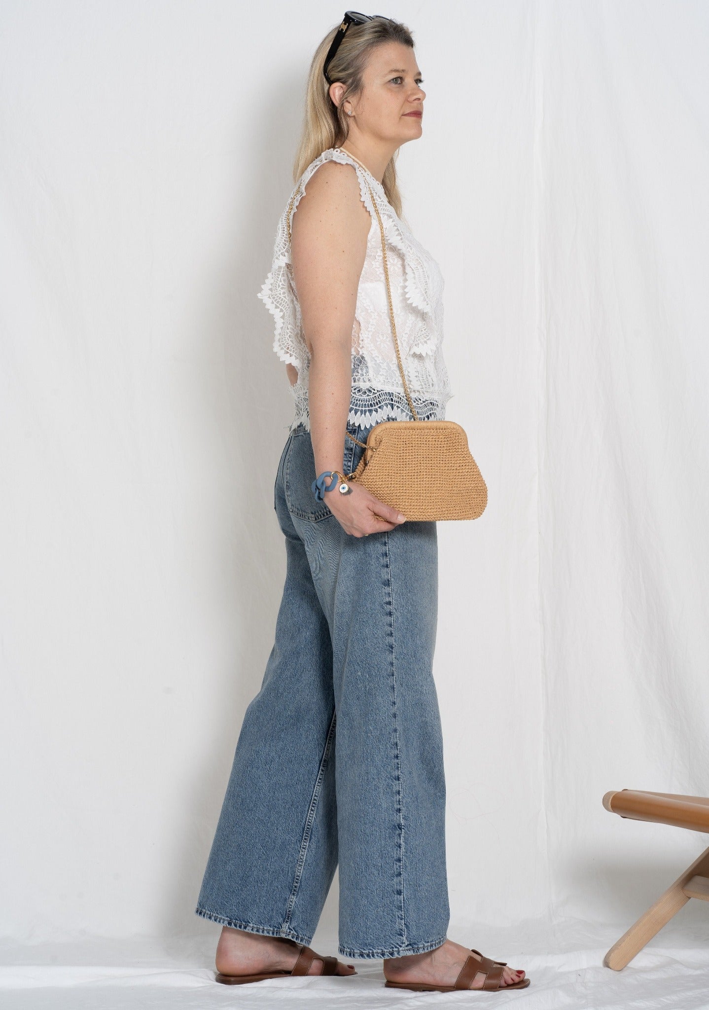 Straw Crossbody Bag, Straw